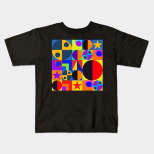 Neo geo abstract design Kids T-Shirt